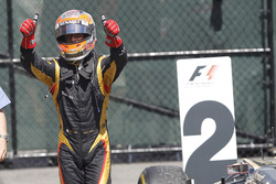 Romain Grosjean, Lotus GP, Parc Ferme