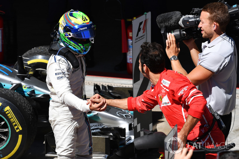 Felipe Massa, Williams celebra en parc ferme