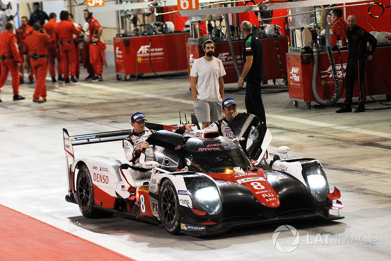 Race winners #8 Toyota Gazoo Racing Toyota TS050-Hybrid: Sebastien Buemi, Anthony Davidson, Kazuki N