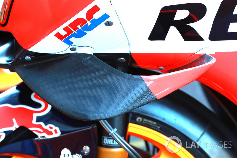 Bike of Marc Marquez, Repsol Honda Team, wing