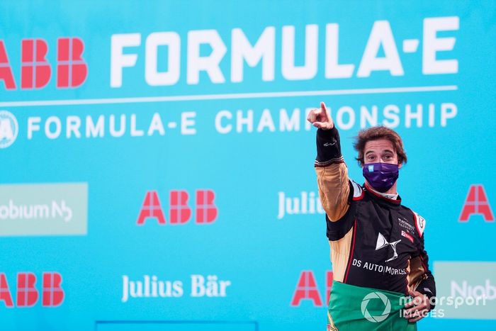 Podio: ganador Antonio Felix da Costa, DS Techeetah