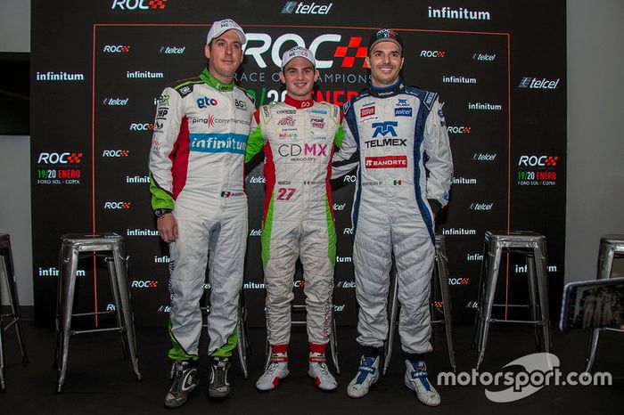 Benito Guerra, Patricio O'Ward y Memo Rojas RoC