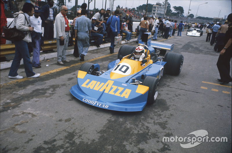 Lella Lombardi, March 761 Ford, GP de Brasil 1976.