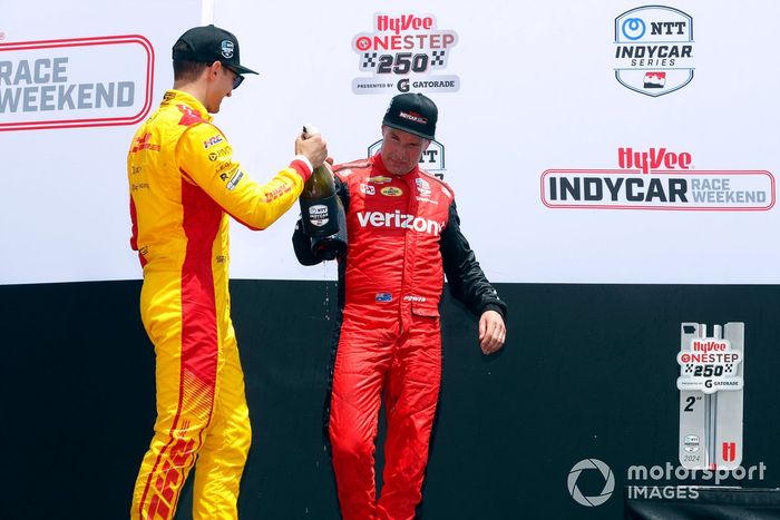 Will Power, Team Penske Chevrolet, Alex Palou, Chip Ganassi Racing Honda