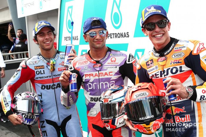 Enea Bastianini, Gresini Racing, Jorge Martin, Pramac Racing, Marc Marquez, Repsol Honda Team 
