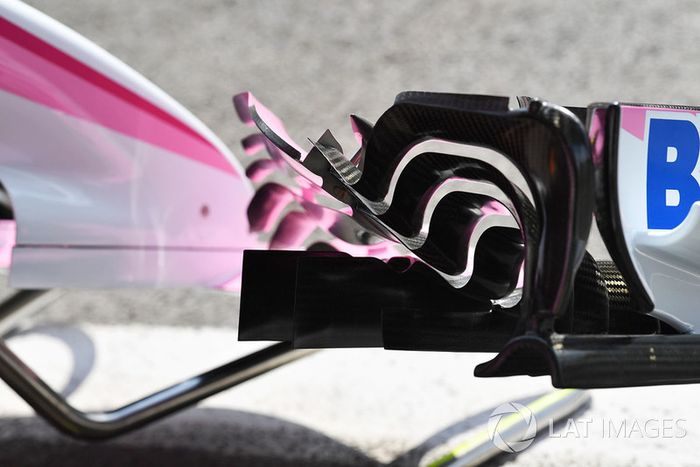 Force India VJM11 detalle del ala frontal