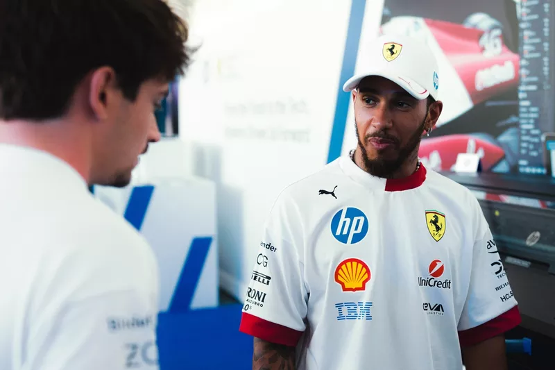 Lewis Hamilton, Ferrari, Charles Leclerc