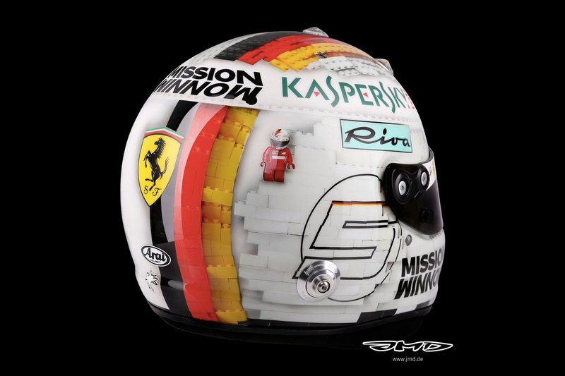 GP España 2019, el casco de Lego