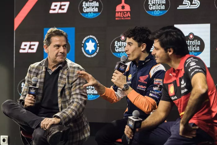 Marc Márquez, Carlos Sainz, Ignacio Rivera, Estrella Galicia 0,0