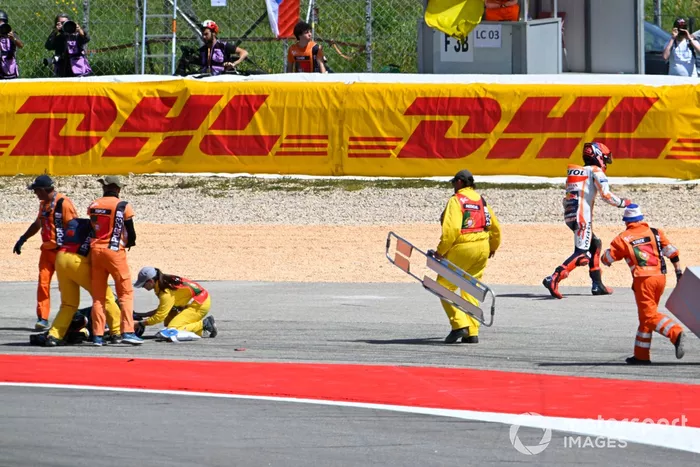 Accidente de Marc Márquez, Repsol Honda Team, Miguel Oliveira, RNF MotoGP Racing