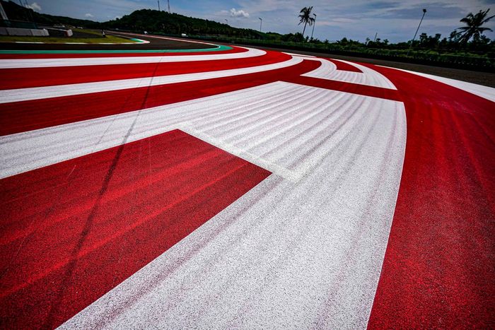 Aspectos de la pista de Mandalika