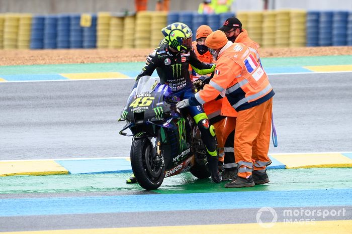 Crash de Valentino Rossi, Yamaha Factory Racing