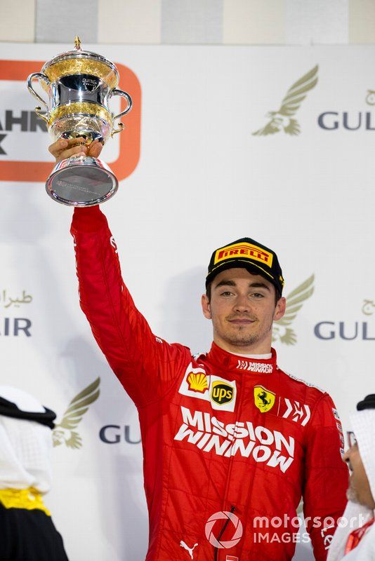 Podio: tercer lugar Charles Leclerc, Ferrari