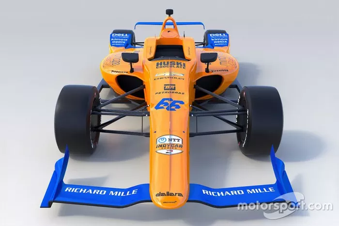 Decoración del McLaren Racing para la Indy 500 2019