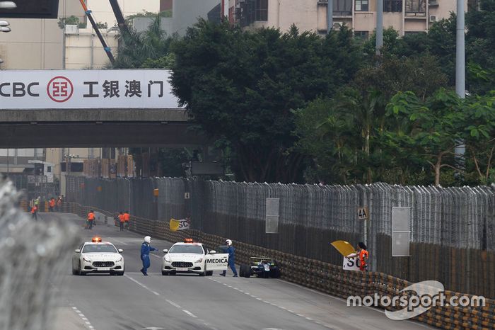 Choque de Lando Norris, Carlin Dallara Volkswagen