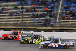 Grant Enfinger, ThorSport Racing Toyota, Justin Haley, Fraternal Order of Eagles Chevrolet Silverado, Brandon Jones, SoleusAir Chevrolet Silverado