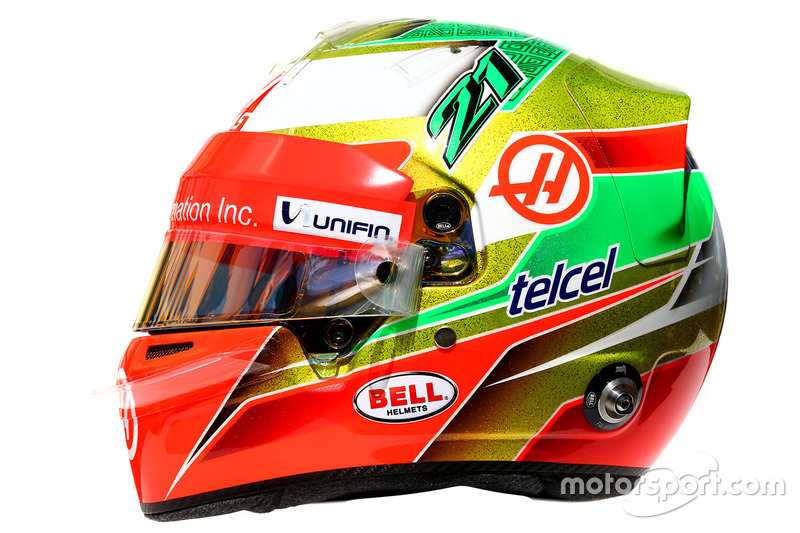 Helm von Esteban Gutierrez, Haas F1 Team