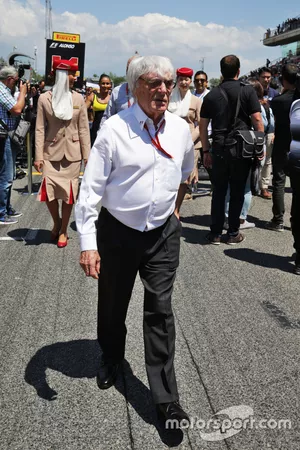 Bernie Ecclestone, on the grid