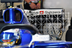 Marcus Ericsson, Sauber C36 and aero sensors on rear wing