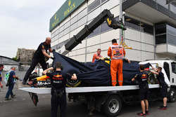 Kazalı araç, Max Verstappen, Red Bull Racing RB14