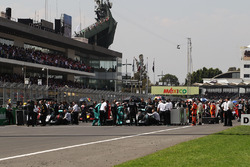 De grid voor de start van de race