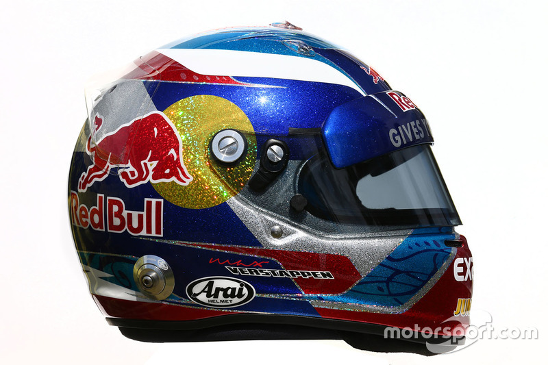 The helmet of Max Verstappen, Scuderia Toro Rosso