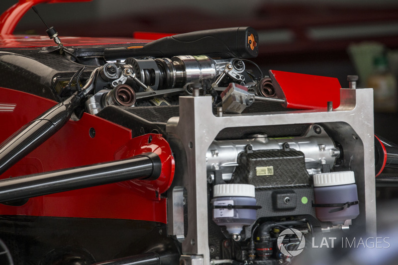 Ferrari SF70H front suspension detail