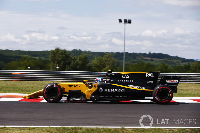 Jolyon Palmer, Renault Sport F1 Team RS17, pierde su ala delantera