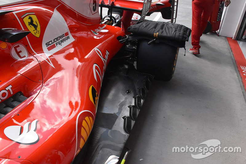 Ferrari SF70-H vloer detail