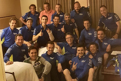 Alex Rins, Team Suzuki MotoGP with his team