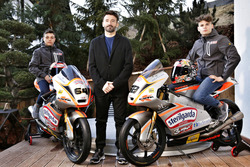 Max Biaggi mit Davide Baldini und Alessandro Del Bianco