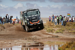 #502 Team De Rooy, Iveco: Federico Villagra, Adrian Yacopini, Ricardo Torlaschi