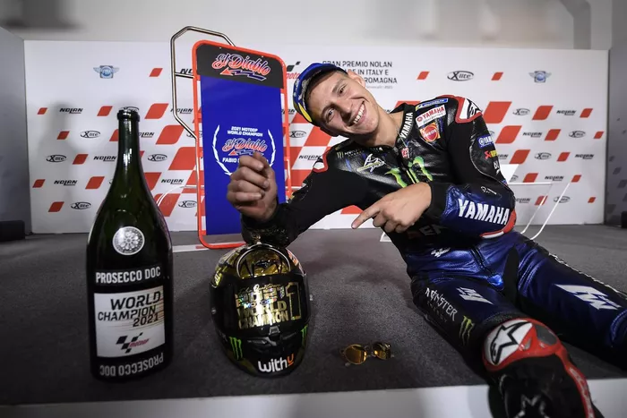 El campeón del mundo Fabio Quartararo, Yamaha Factory Racing
