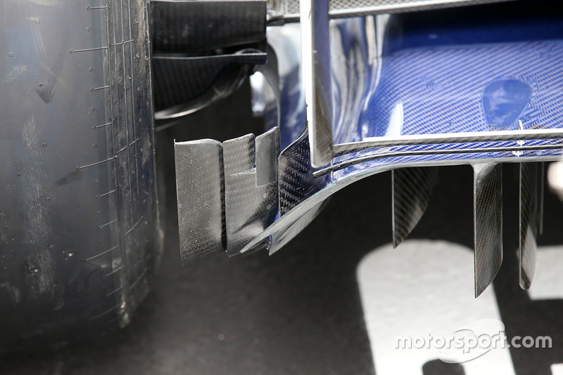 Sauber C37, diffúzor, részlet