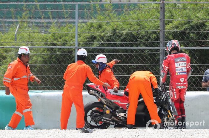 Danilo Petrucci, Ducati Team after crash
