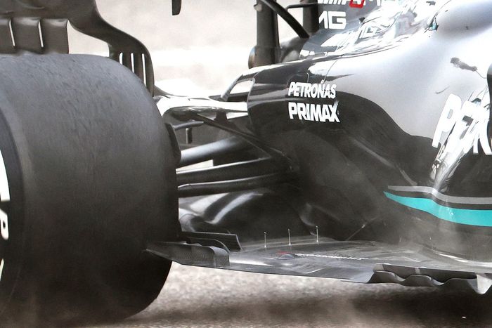 Suelo del Mercedes AMG F1 W12