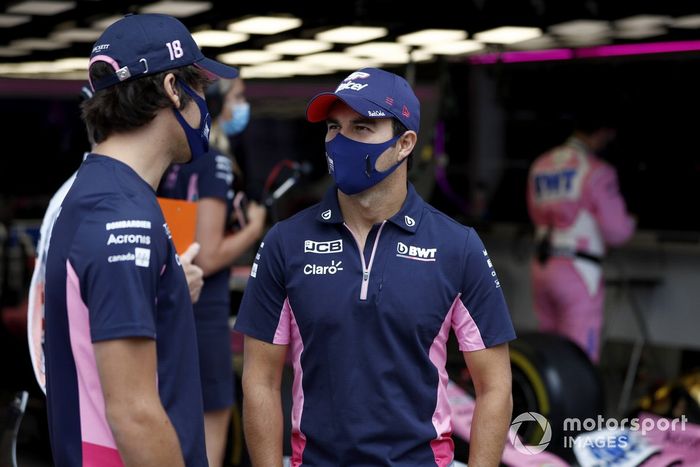 Lance Stroll, Racing Point y Sergio Pérez, Racing Point