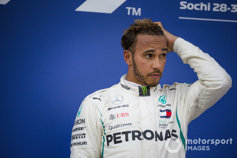 Podio: ganador de la carrera Lewis Hamilton, Mercedes AMG F1