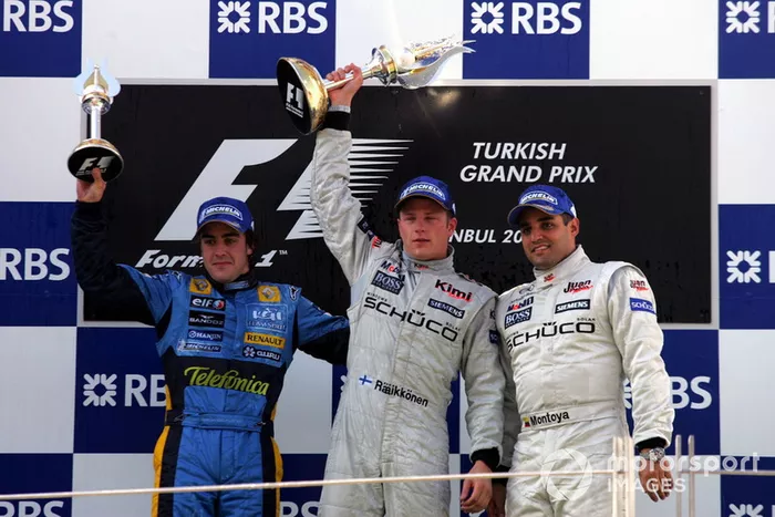 19- Fernando Alonso, 2º en el GP de Turquía 2005 con Renault
