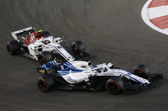Lance Stroll, Williams FW41 en Charles Leclerc, Sauber C37