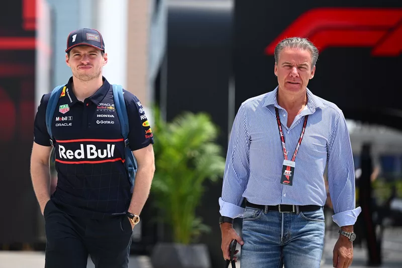 Max Verstappen, Red Bull Racing et Raymond Vermeulen, manager de Max Verstappen