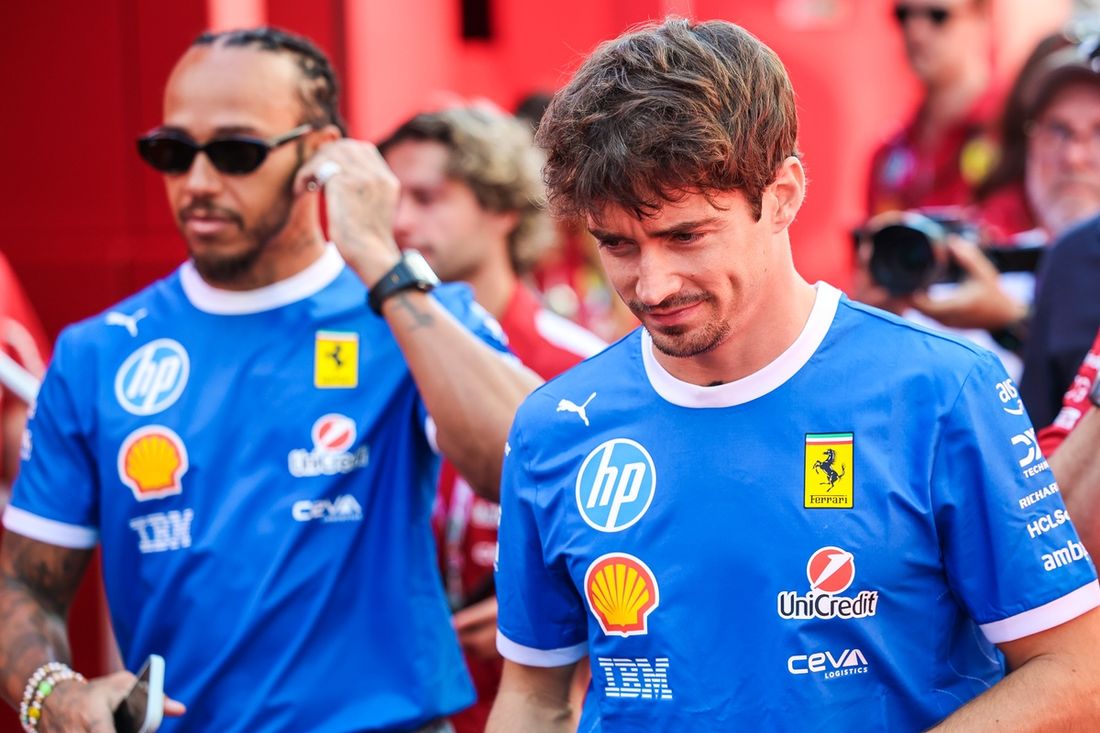 Charles Leclerc, Ferrari, Lewis Hamilton