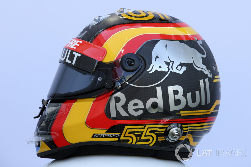 Casco de Carlos Sainz Jr., Renault Sport F1 Team