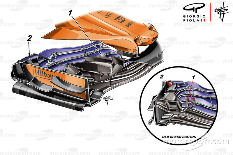 McLaren MCL33 front wing Monaco GP