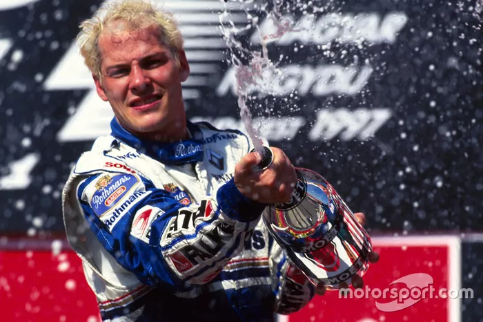 Jacques Villeneuve (CDN) Williams celebra