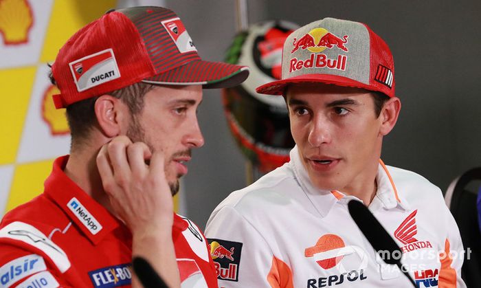 Andrea Dovizioso, Ducati Team, Marc Marquez, Repsol Honda Team