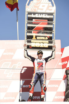 Podium : le vainqueur Marc Marquez, Repsol Honda Team