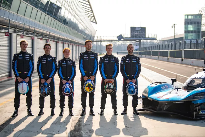 #35 Alpine Endurance Team Alpine A424: Charles Milesi, Ferdinand Habsburg, Paul-Loup Chatin, #36 Alpine Endurance Team Alpine A424: Mick Schumacher, Jules Gounon, Frederic Makowiecki