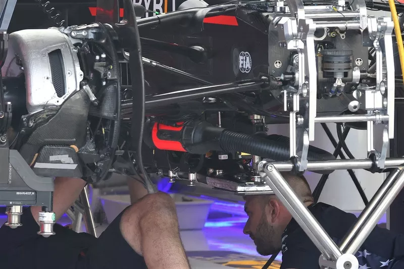Red Bull Racing RB20 front bib detail 
