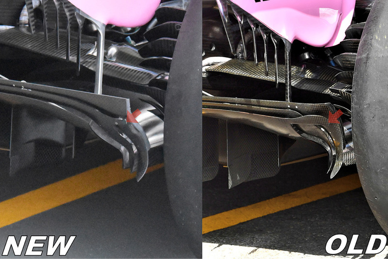 Порівняння дифузорів Force India VJM11